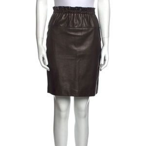 3.1 Philip Lim Black Leather Skirt